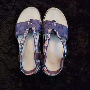 Teva Blue and White Sandals